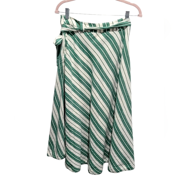 Anthropologie Maeve Franconia Striped Wrap Maxi Skirt Size 6P - Picture 4 of 8